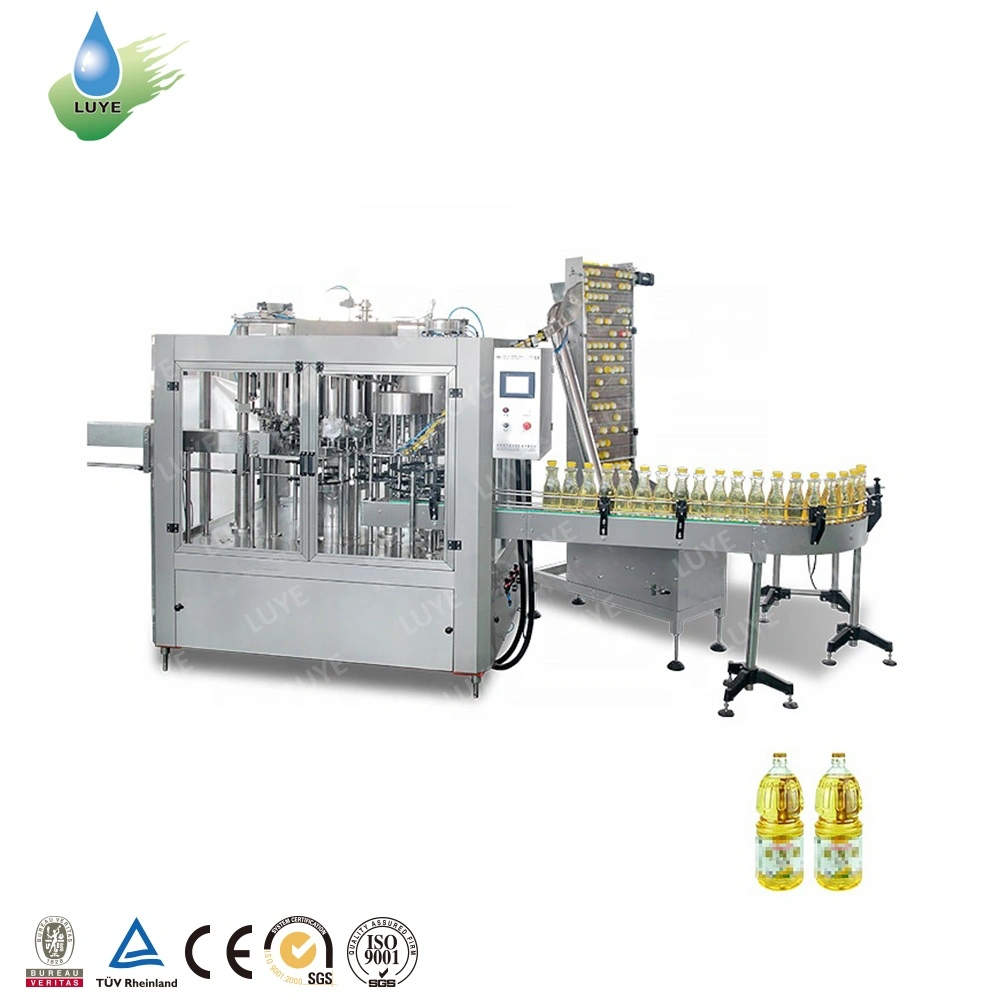 Small Capacity Soybean Oil Packing Line for Pet Bottle Oil Filling Machine with Servo Piston Control