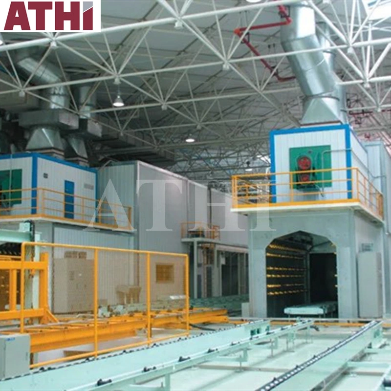 Automatic and Manual Type Sand Blasting Booth Spray Painting Booth Drying Room Complete Production Line