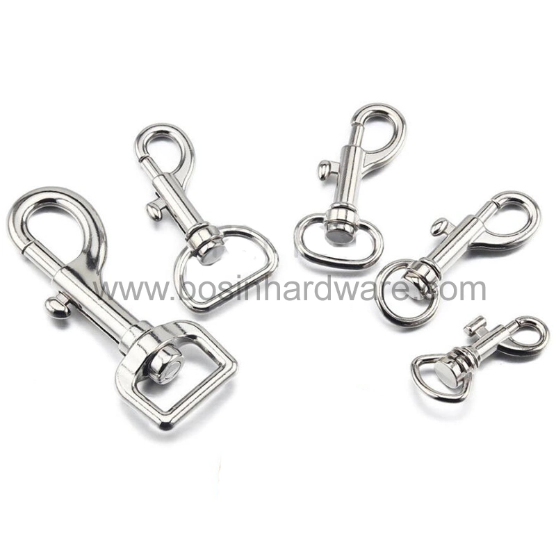 Metal Snap Hook with Eyelet for Wire Cable