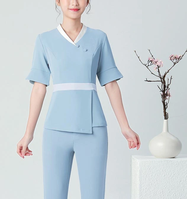 Esthetic Uniform Summer Short Sleeve Pink SPA Uniform