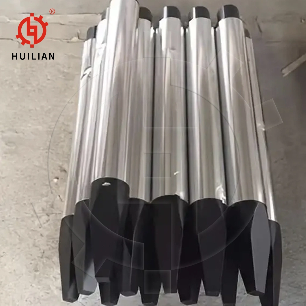 Mt170 Mt210 Mt250 Mt255 Mt275 Mt360 Mt500 Mt700 Hydraulic MTB Moil Hammer Diamond Point Rock Breaker Chisel for 40cr Steel Material Rock Breaker