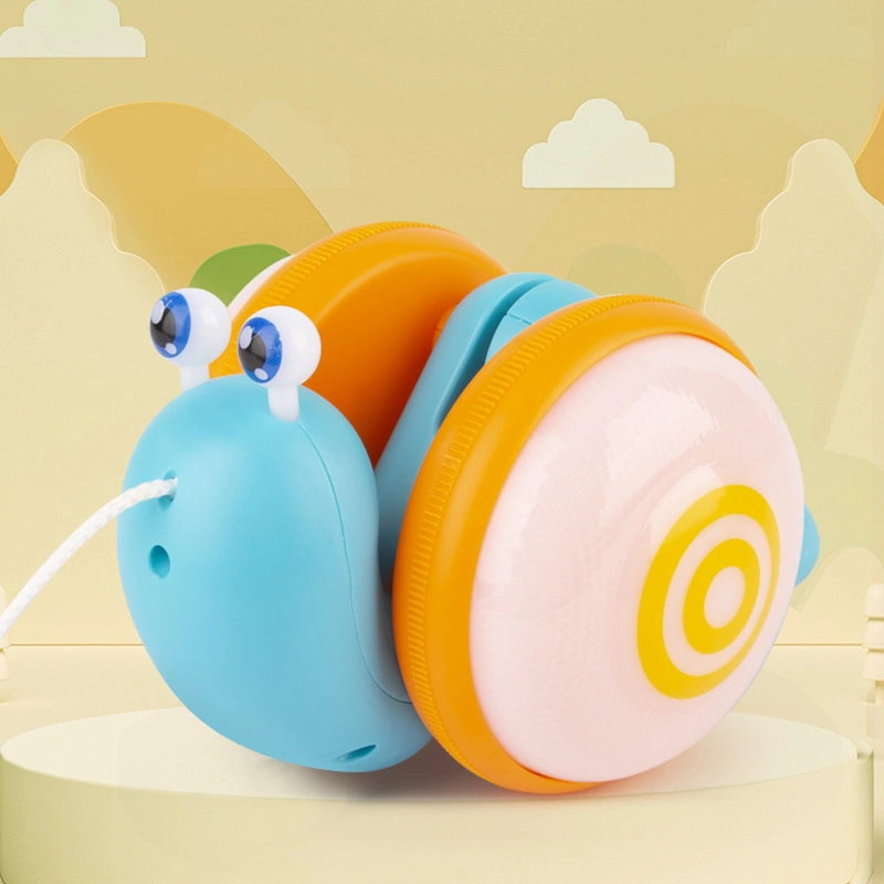 Niedliche pädagogische Schnecke Push Pull Baby Kleinkind Spielzeug mit Musik Und Sound