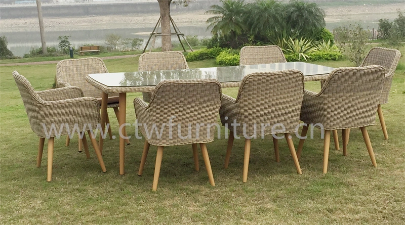 Garden PE Rattan Wicker Waterproof Leisure Chair Table