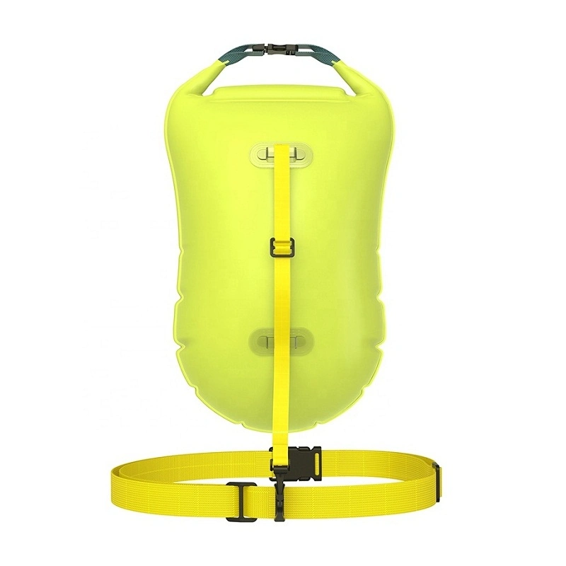 PVC Waterproof Learning Swimming Backpack Kayak Inflatable Flotation Bag Life Buoy