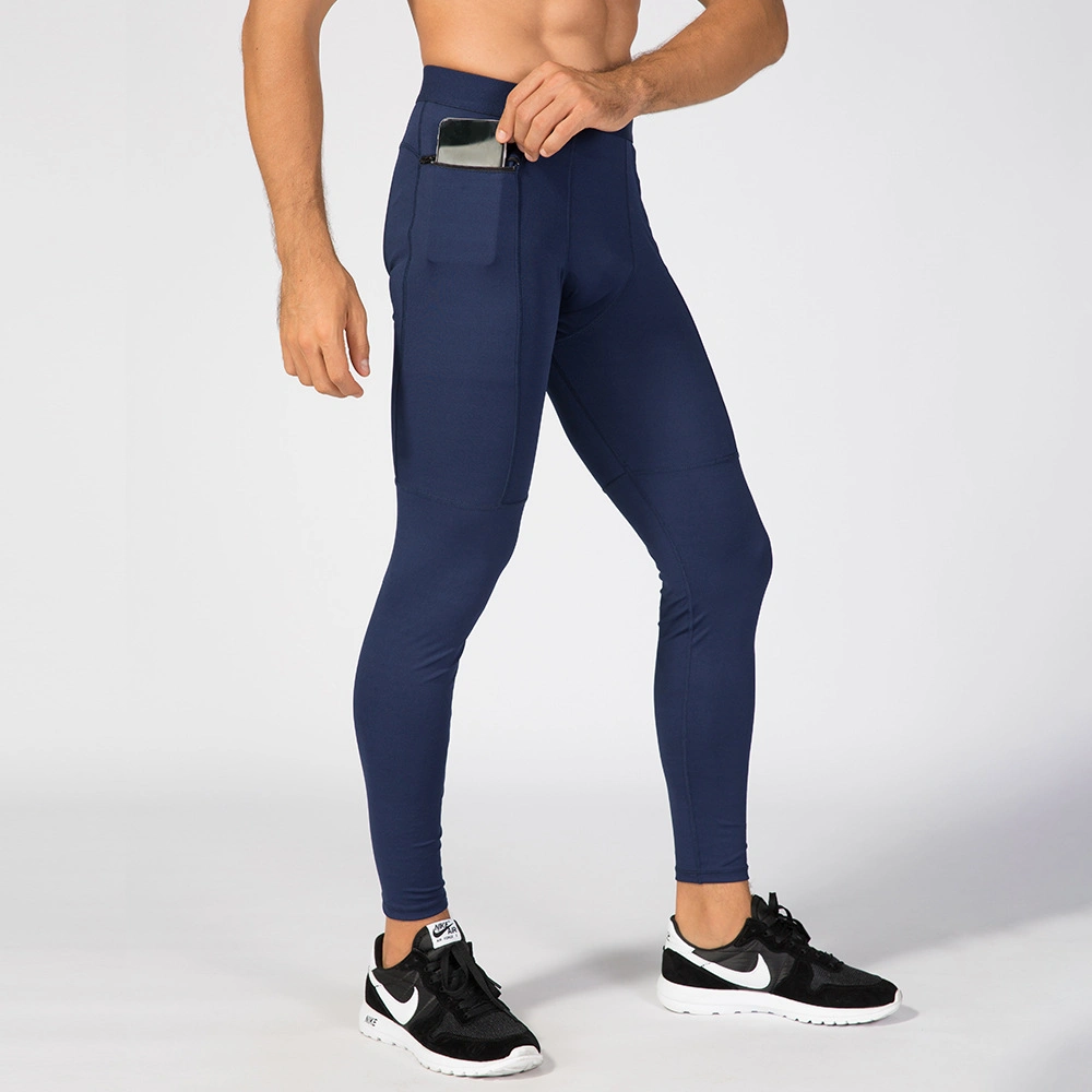 Men's Zippered Pocket Fitness Pants Yoga Apparel