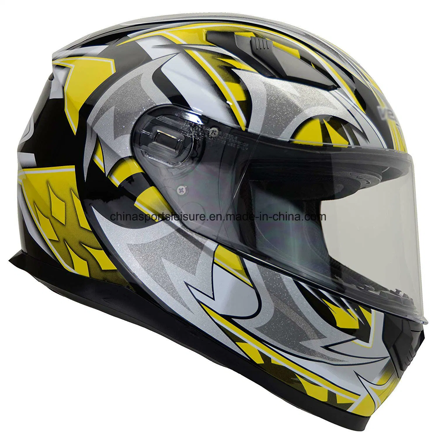 Professional ECE Approved Double Visor Motorcycle Full Face Helmet of ABS