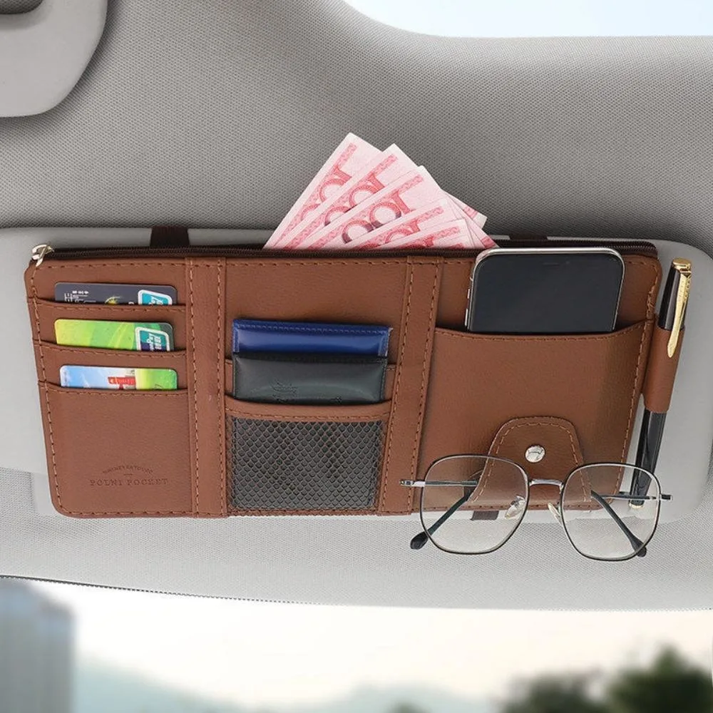 Auto Pocket Organizer Car Sun Visor Organizer Case CD Card Pencil Case Bl20438