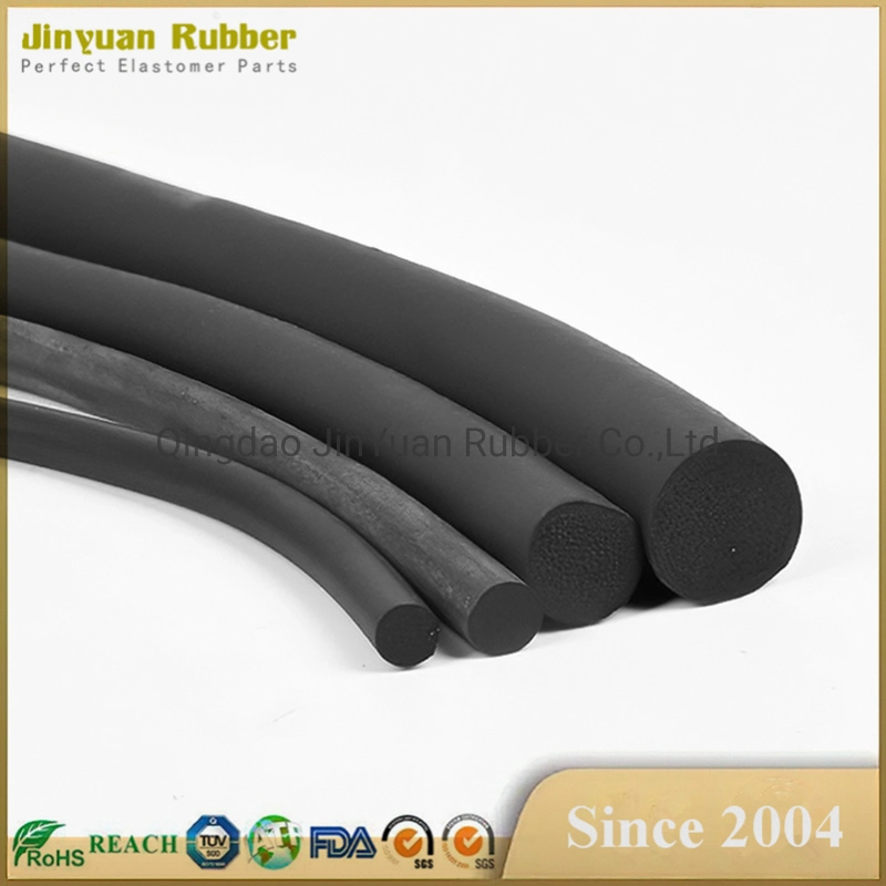 Square Silicone Sponge Foam Extrude Rubber Foam Seal Strip Weather Profile Extruded Rubber Profile