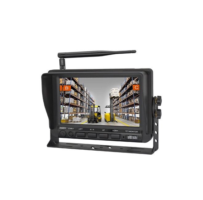 Split Screen 1080P HD IP69K Waterproof Camera Wireless Forklift Reversing Camera