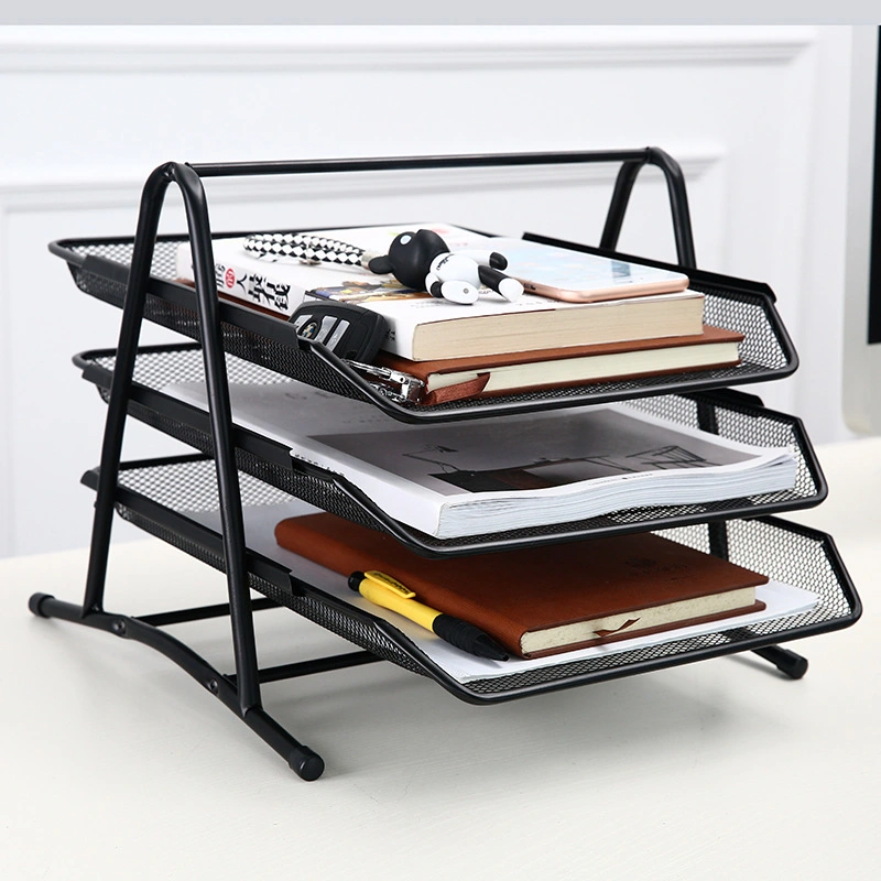 3-Tier Metal Document Tray Files Holder & Sorter with 3 Sliding Trays Mesh Office Desk File Organizer for Document Mail Paper Letter

Organizador de archivos y clasificador de bandejas deslizantes de malla de metal de 3 niveles para escritorio de oficina. Ideal para documentos, correo, papel y cartas.