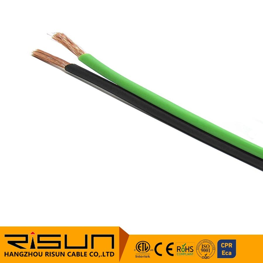 Speaker Cable, Green-Black 2&times; 2.5mm&sup2; LSZH Cable