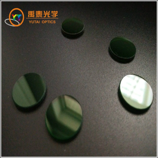 Diameter 10 15 20mm Green Color Glass Optical Filters