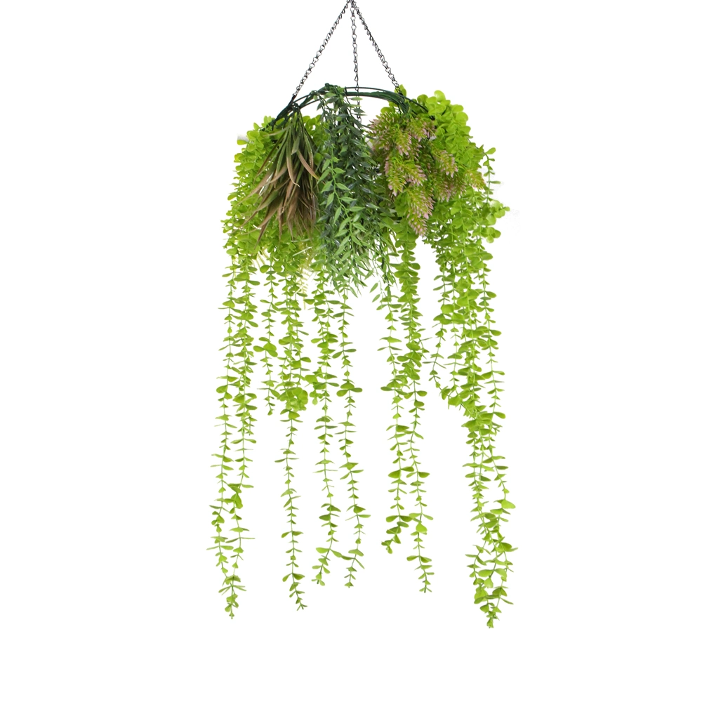 Uland Customized DIY Wedding Decorative Artificial Leaf Vine Plastic Plant Hanging Decoration