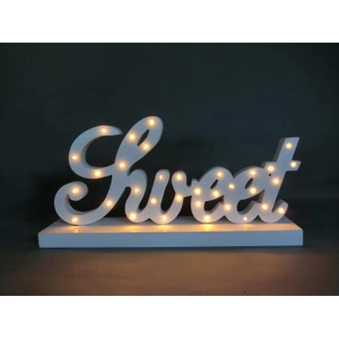 LED Christmas Decorative Lights Made of MDF