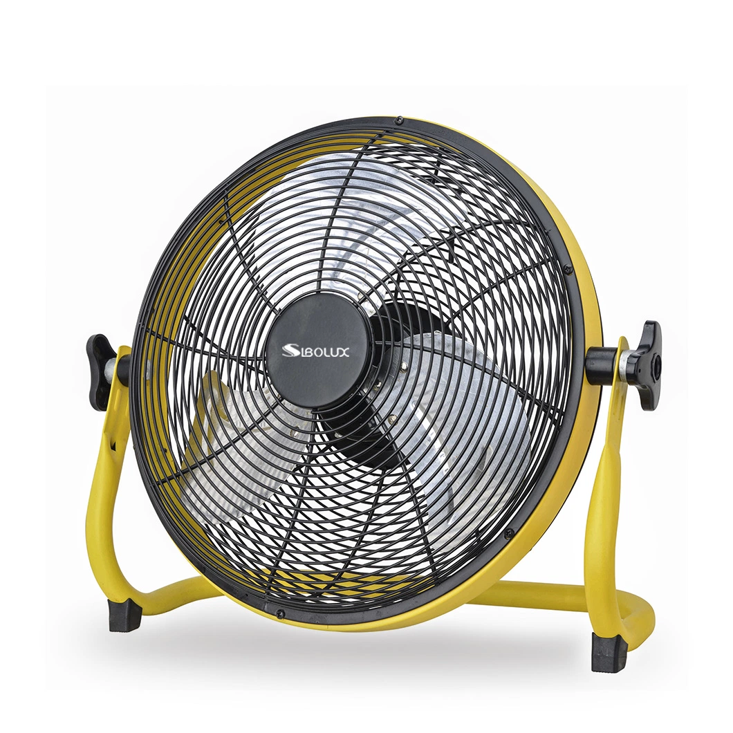 Electric Metal Fan Stand 16" Rechargeable Industrial Fan Floor Fan High Velocity Outdoor Fan Charing Ventilation Fan