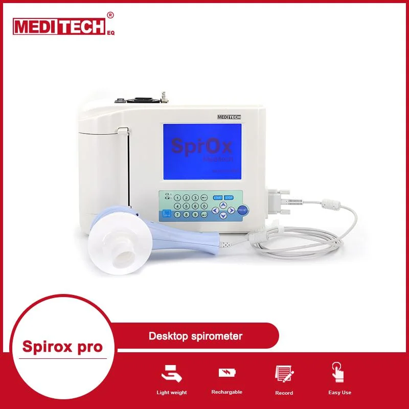 Hospital Spirometer Built-in Memory Store Patient Measurement Results