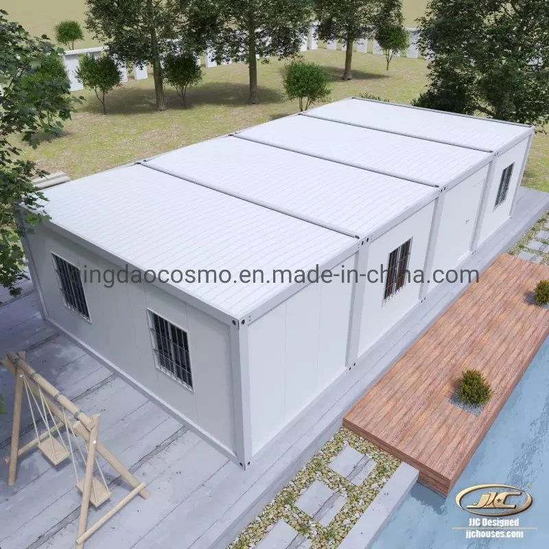 Cheap Prefab 2 Bedroom House Prefabricated Modular Movable Houses Modern Villa Fast Build Container Tiny Home/Apartment Cabins for Labor Camp/Hotel/Office