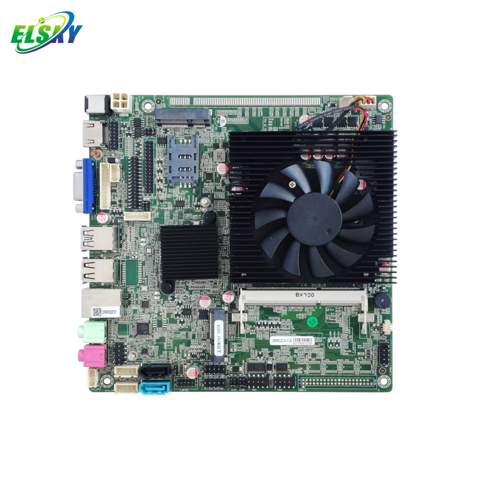 Placa base Elsky Mini-ITX con CPU Haswell 4th Gen Core i5-4200m 4300m DDR3 Max 8GB Realtek 8111h RJ45 LAN Qm8680