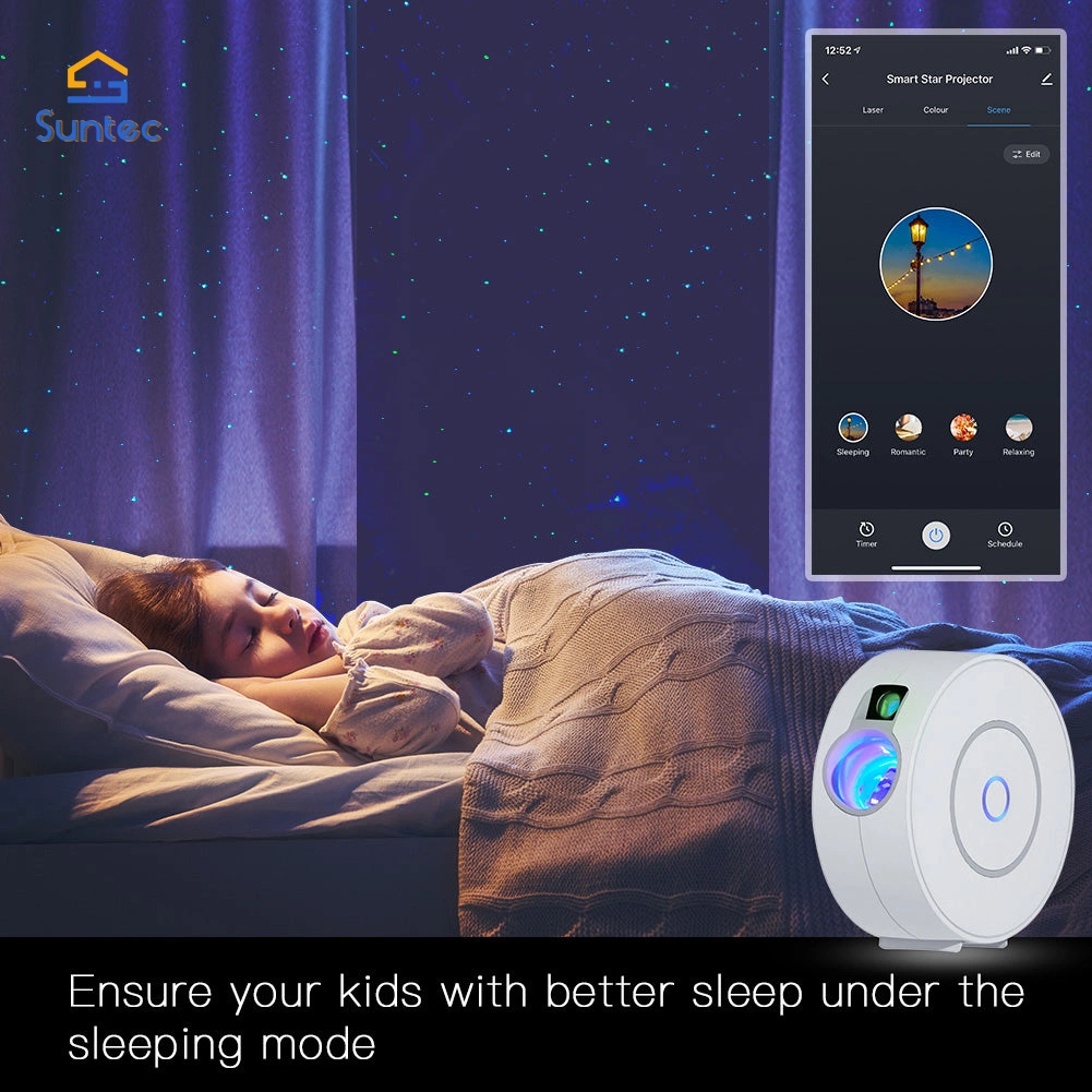 Smart Life APP WiFi Laser LED Sternenlicht-Projektor Musik Rhythmus Smart Star Projector Tuya arbeitet mit Alexa Google Home4 Käufer