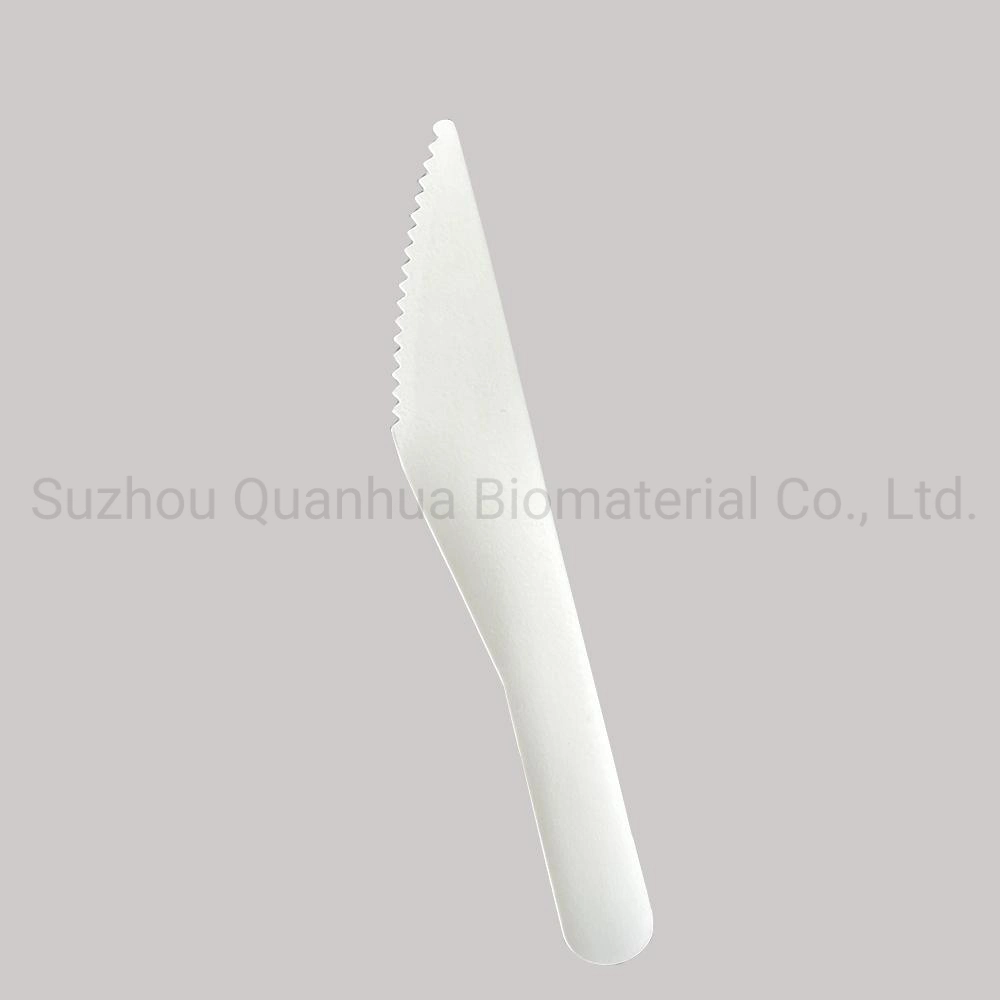 Quanhua High Quality 6.2 Inch OEM ODM Disposable Paper Biodegradable Cutlery