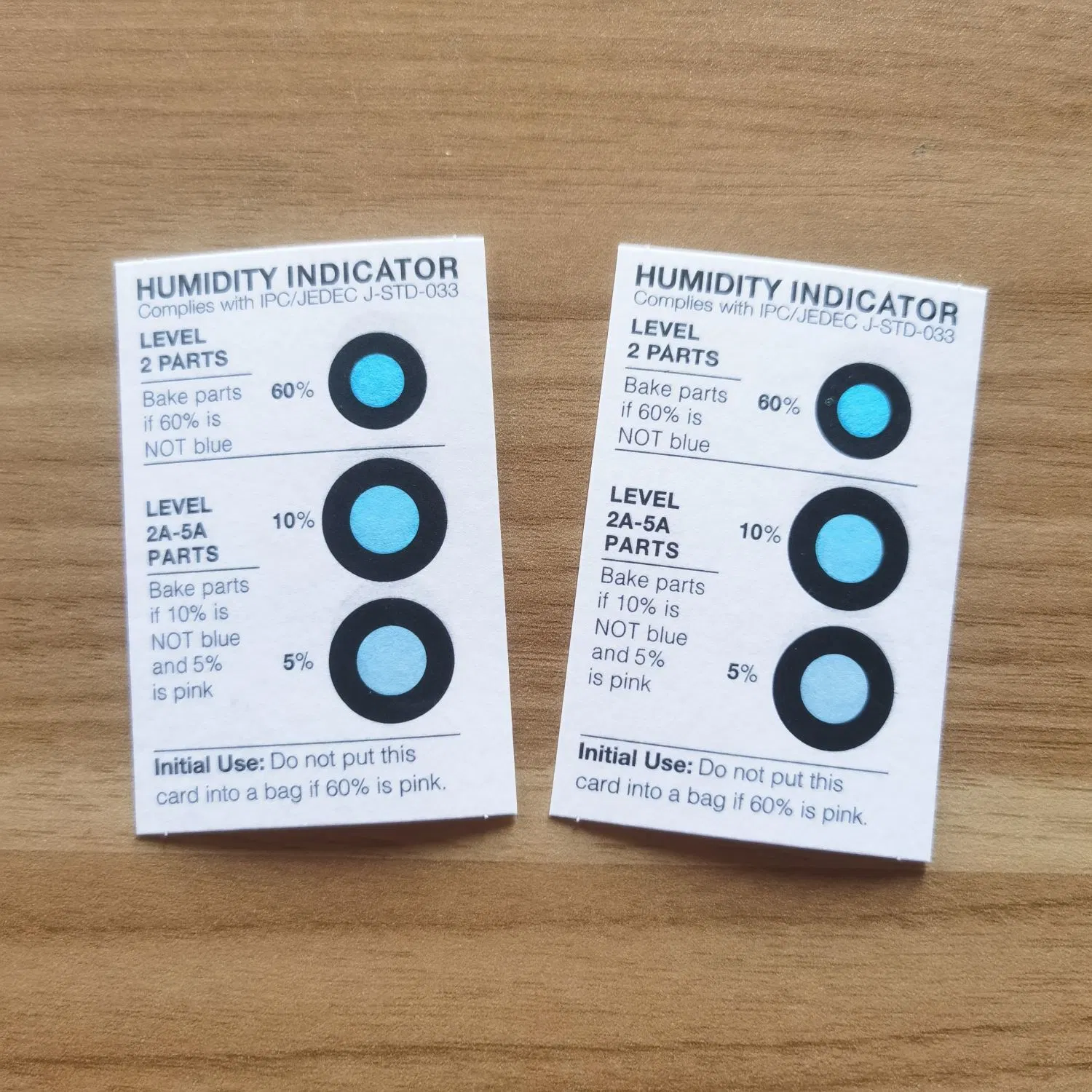 Electronics Used Humidity Indicator Hic (cobalt dichloride free/blue to pink/5% 10% 60%)