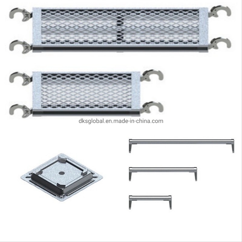 A fábrica projetada Estaleiro arcabouço da estrutura de pranchas de aço do sistema de andaimes