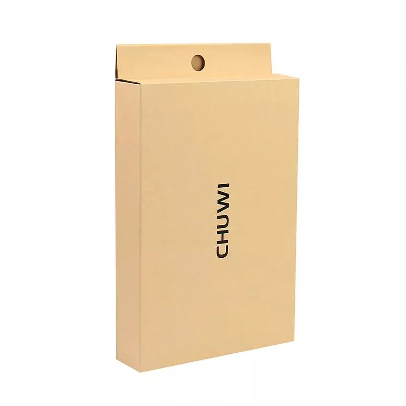 Custom Logo Printed Kraft Paper Drawer Box Cell Phone Case Packaging Box Mobile Phone Case Packing Box with Hook