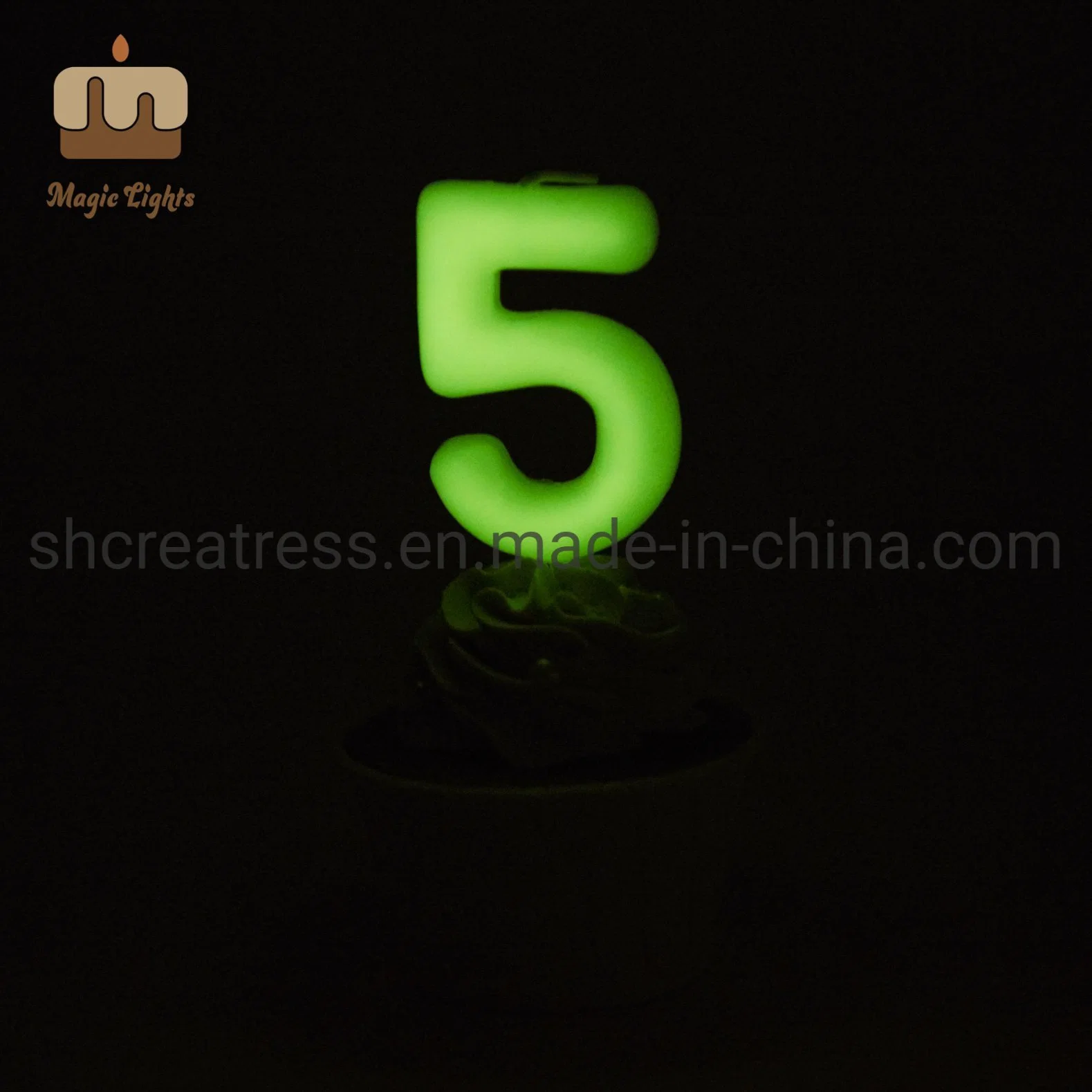 Decorative Glow Number 9 Shape Cake Candle Outlet