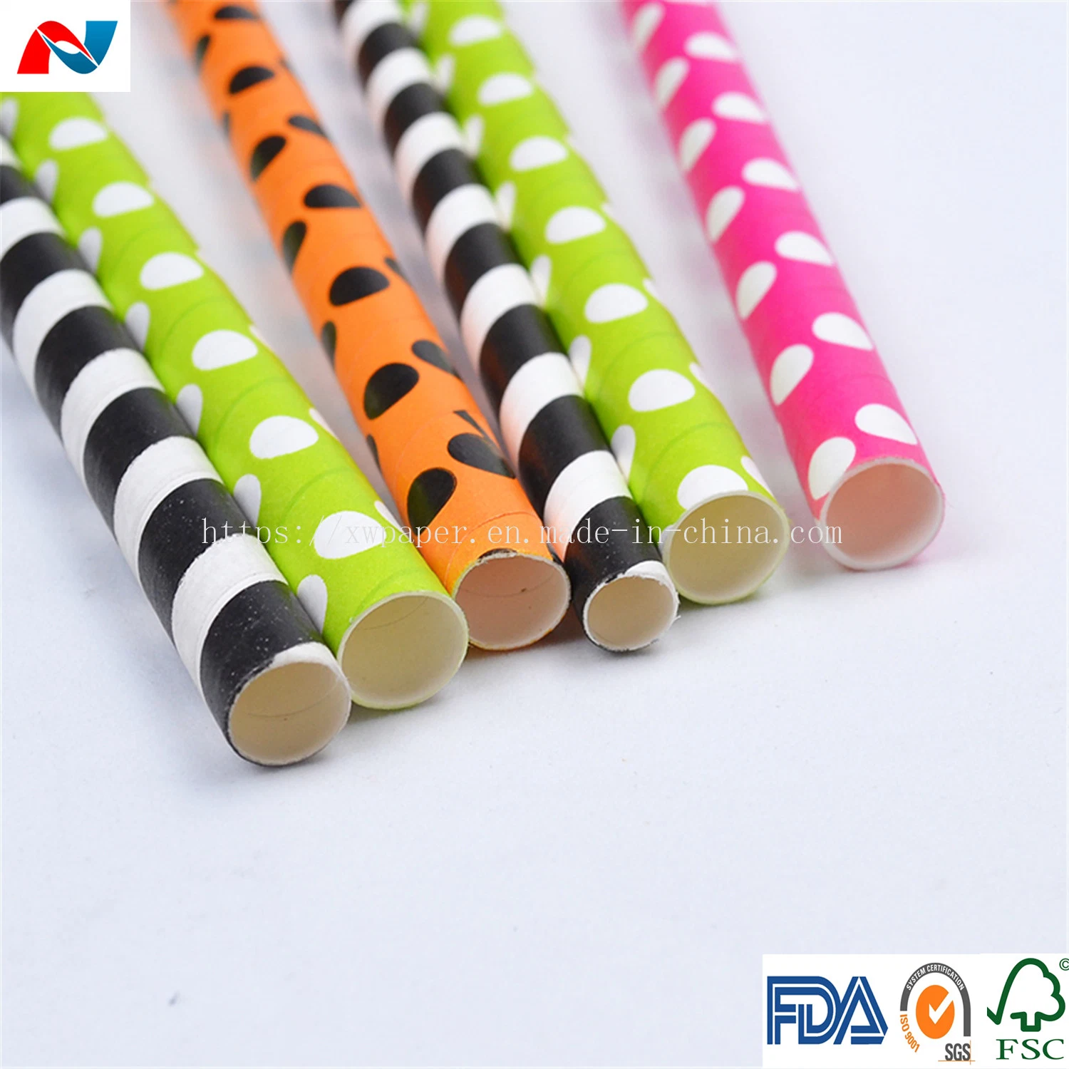 Disposable Paper Straw Flexible 8mm Drinking Straws Drinking Straw