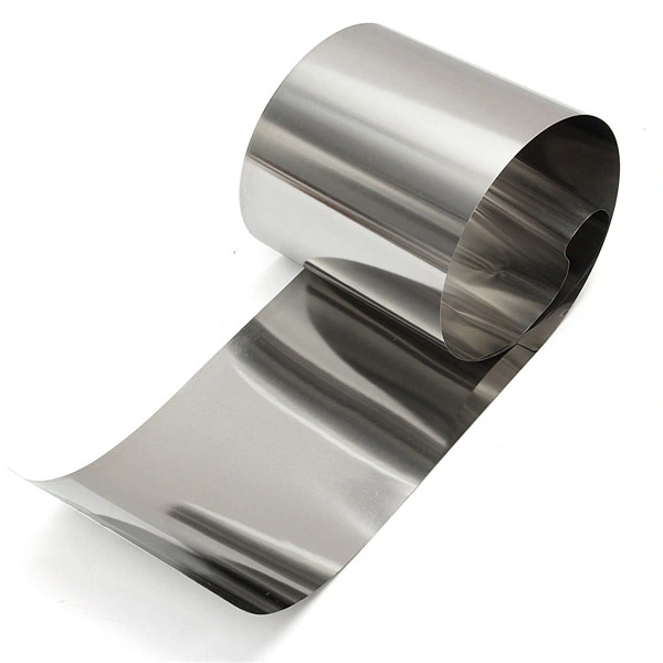 0.2mm Thickness Silver 304 Stainless Steel Fine Plate Sheet Foil 100mmx1m for Electronic Equipment