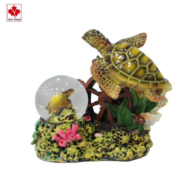 Resin Turtle Shape Water Globe