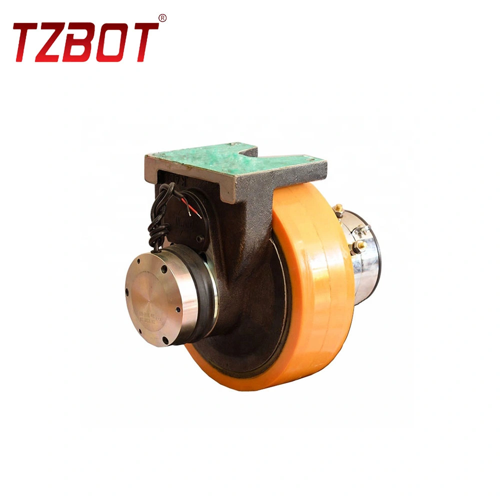 Forklift Agv Friction Drive Wheel with Steering Part 48V 400W Work with Magnetic Sensor 800W Horizontal Agv Robot Wheel with 250mm Wheel Diameter (TZ18-D08)
