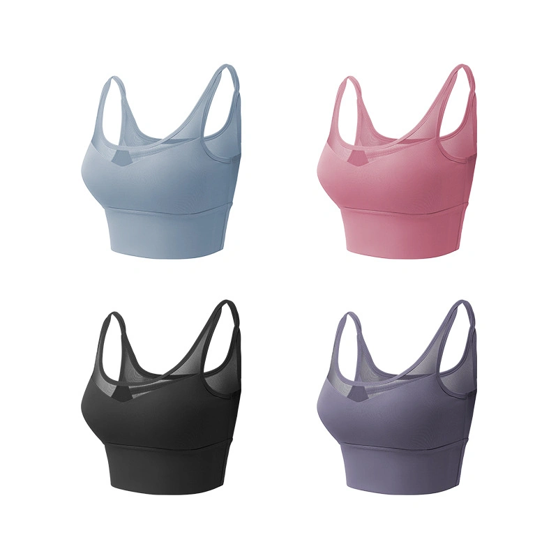 L'entraînement yoga pour féminin d'usure, 2 pièce Leggings noir et bleu royal Sports Bra définit, Quick Dry Sexy Activewear exécutant sports adaptés à la salle de gym Vêtements athlétique