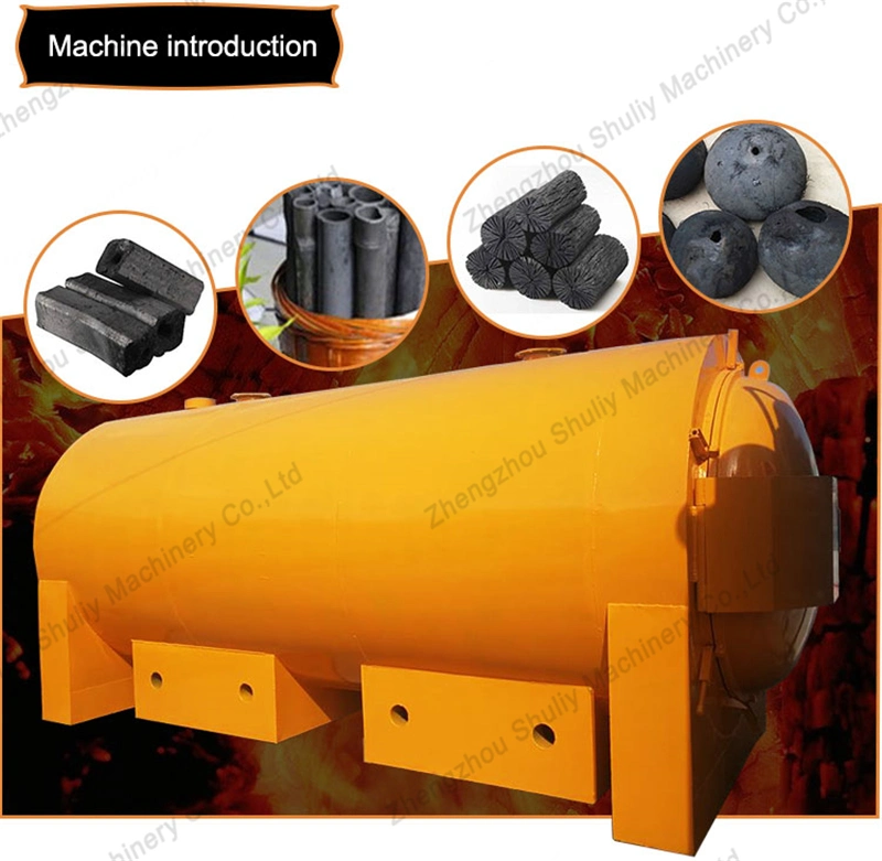 Horizontal Briquette Machine Carbon Rotary Airflow Carbonization Furnace