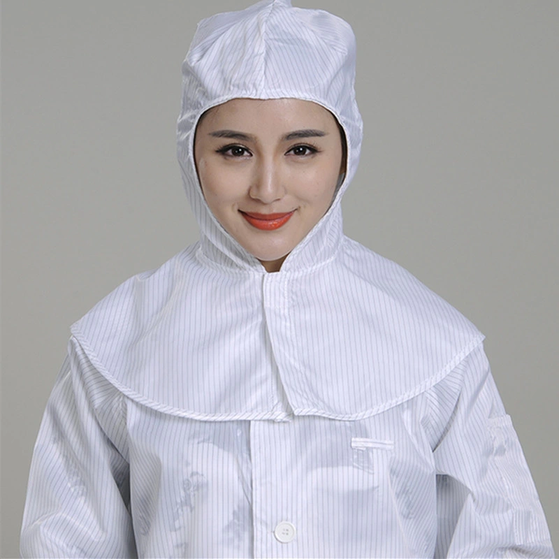 Color Cleanroom Industry transpirable Máscara ESD Anti-Static Shawl Cap para Semiconductor