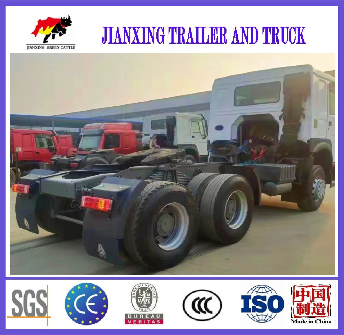 6*4 Sinotruk Tractor Head 380HP Tractor Truck