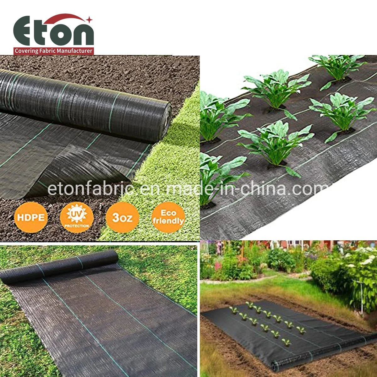 105 Г/М2 Black или Green Agricultural PP Woven Weed Control для Сад