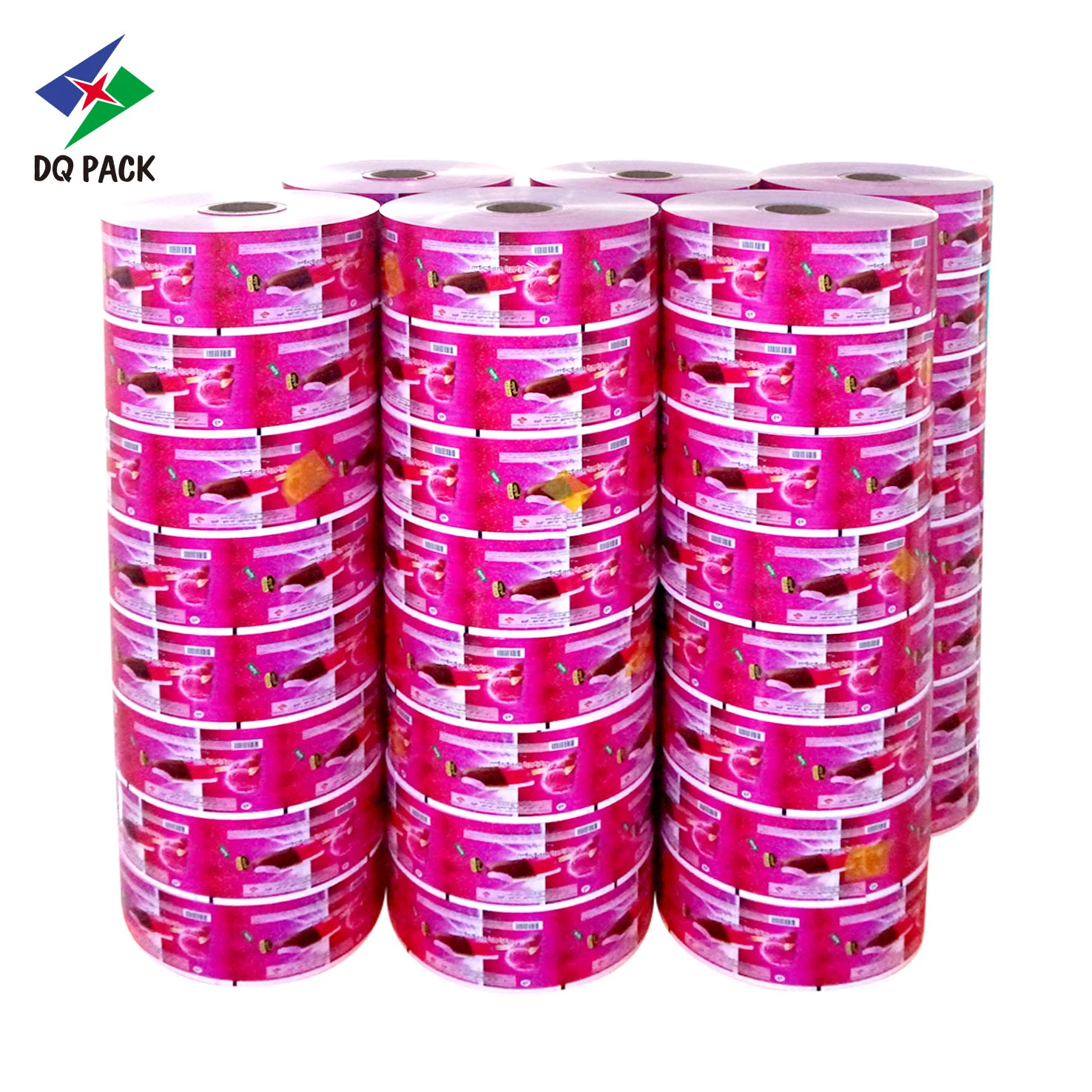 Flexible Printed Laminating Food Grade Cookie Packaging Plastic Biscute Roll Film