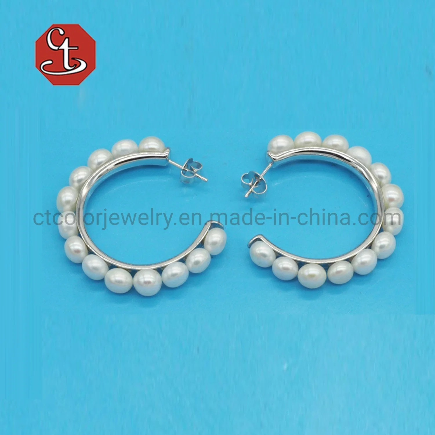 Fashion Jewellery Classic Imitation Pearl Earrings Feminine Temperament Simple Personality Semicircle Pearl Earrings jewelry