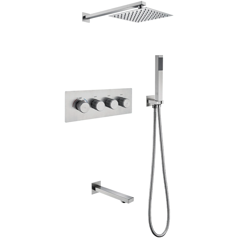 304 Stainless Steel Waterfall Intelligent Constant Temperature Rain Shower Set