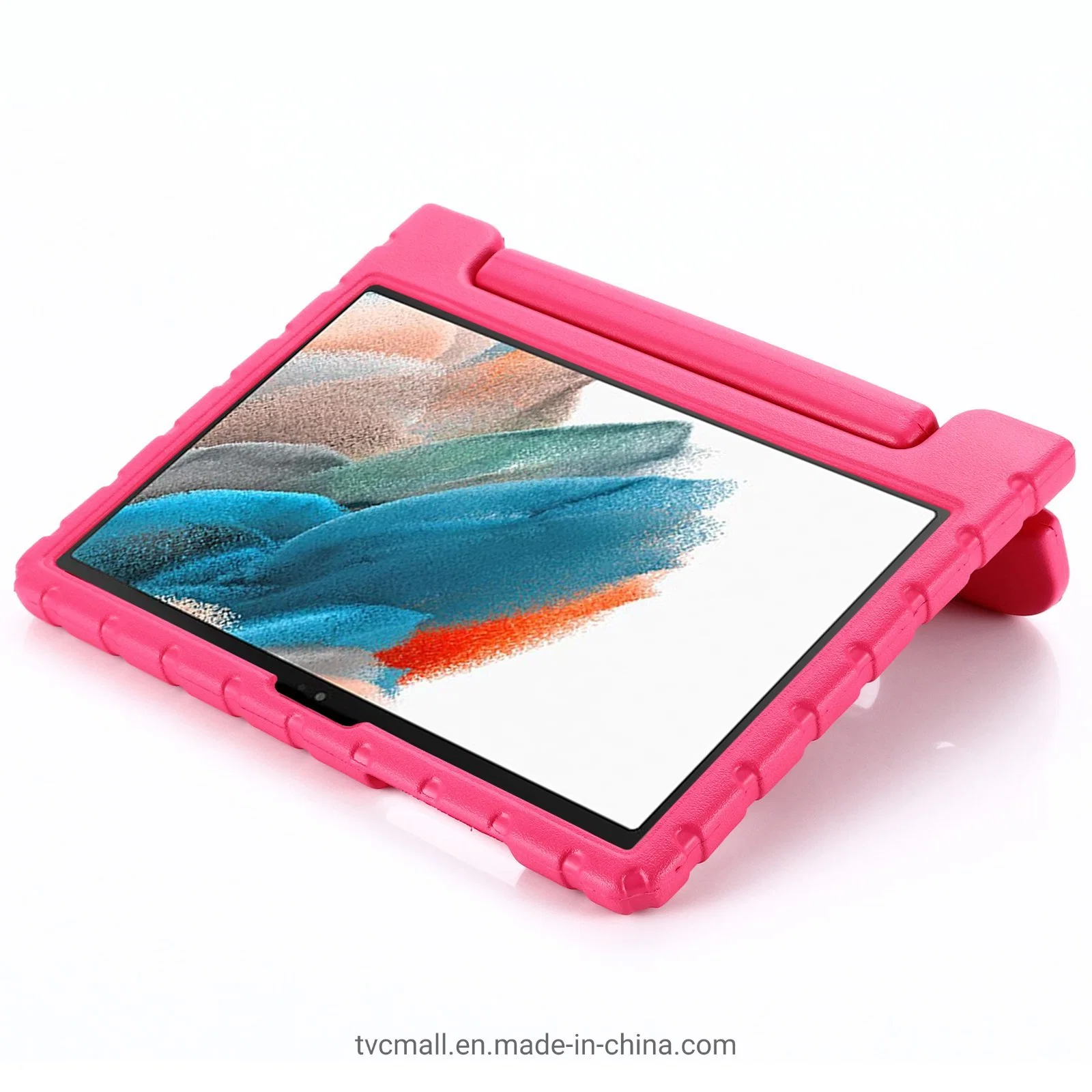 Pega portátil com suporte Design à prova de choque cobertura de protecção para tablet EVA Para Samsung Galaxy Tab A8 10.5 (2021) - Rosa