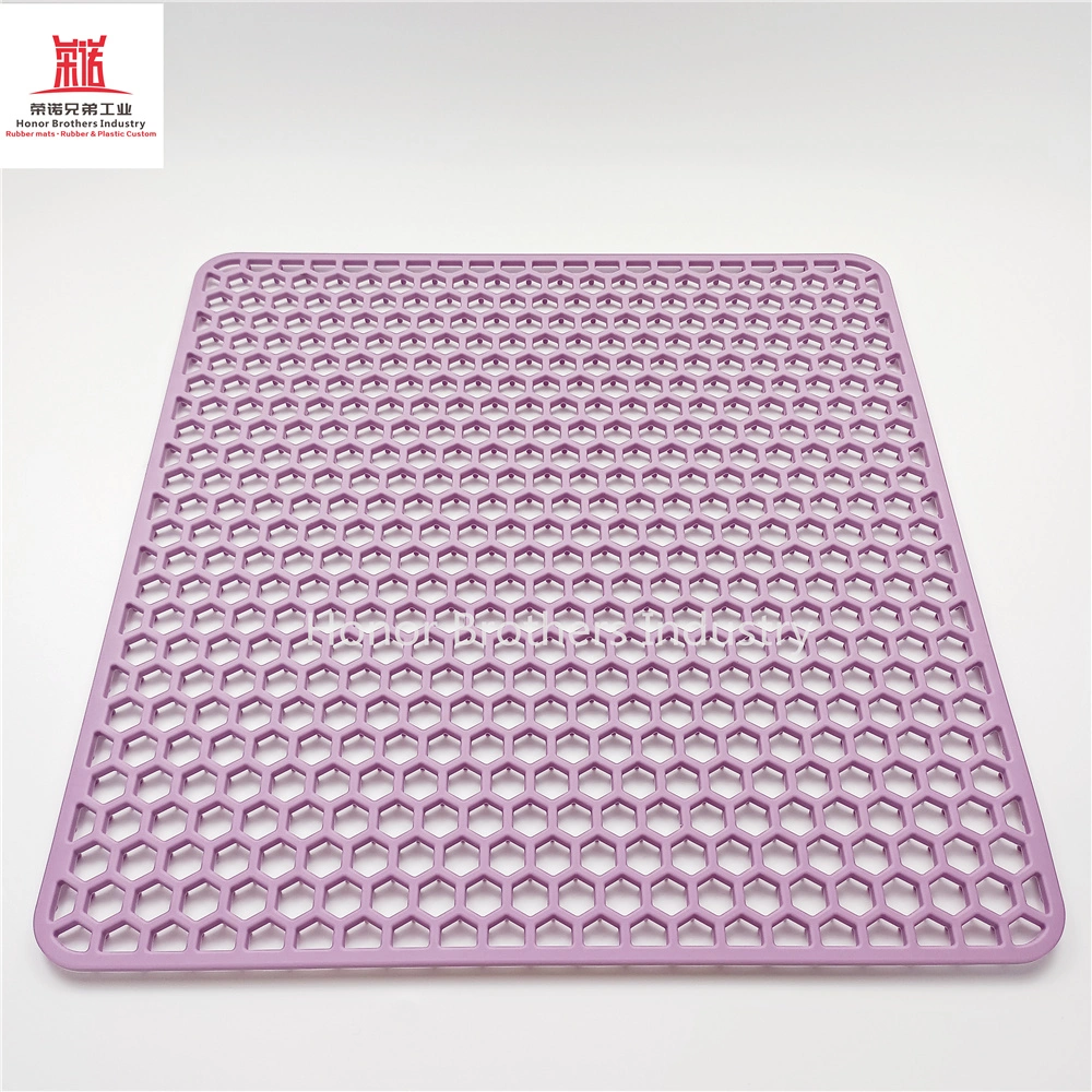 Honeycomb Heat-Resistant Placemat Silicone Bar Coffee Cup Coaster Kitchen Table Drain Mat