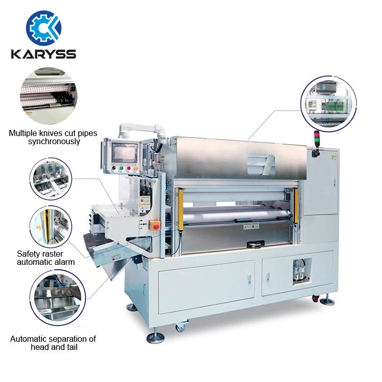 Kariss PLC Control Cardboard Paper Tube Core Cutter Making Machine Paper Round Cutter Knives Tube Pipe Cutter Cutting Machine