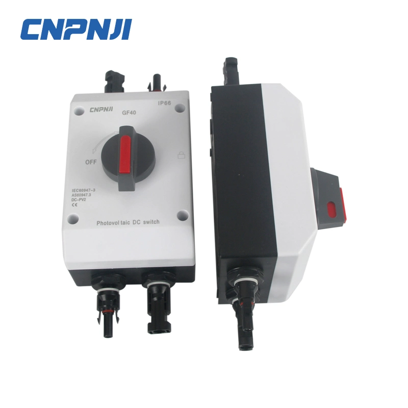 Cnpnji Hot Sale DC 1000V 4p 32A IP66 aislamiento impermeable Interruptor