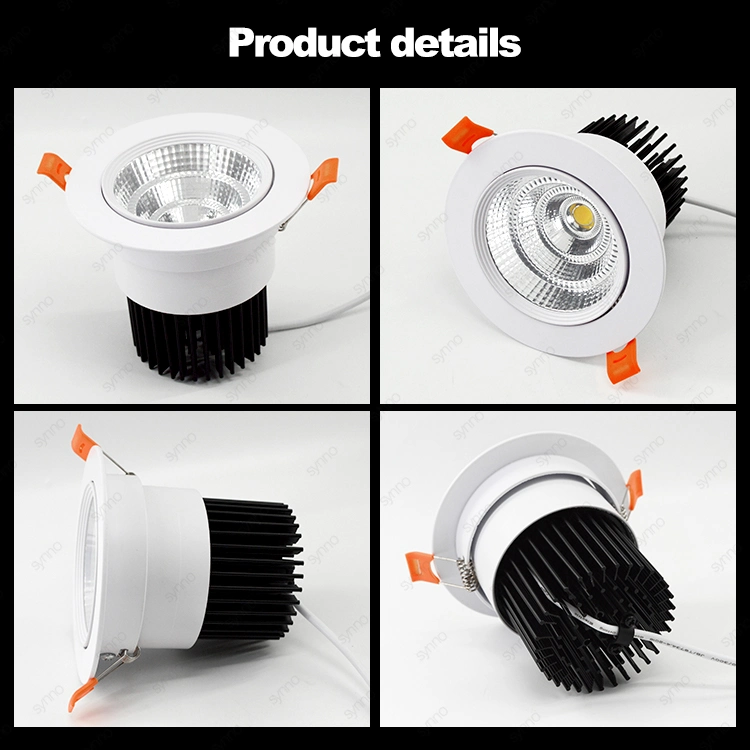 China Wholesale/Supplier 15W Downlight LED empotrada Blanco Luz puntual accesorio Para iluminación descendente LED COB de GU10 LED con mejor Precio