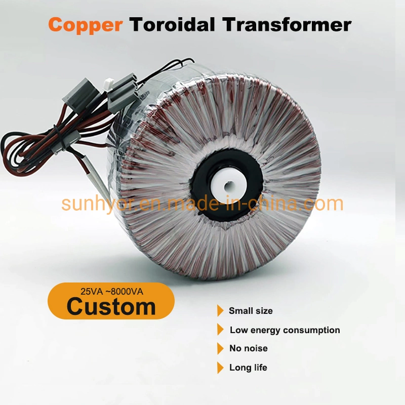 Transformador Toroidal personalizado de 25 va a 8000va para amplificador áudio profissional