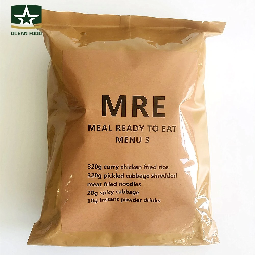 Self Heating Multiple Food Company Mre Food Menu 3 with Spicy Cabbage