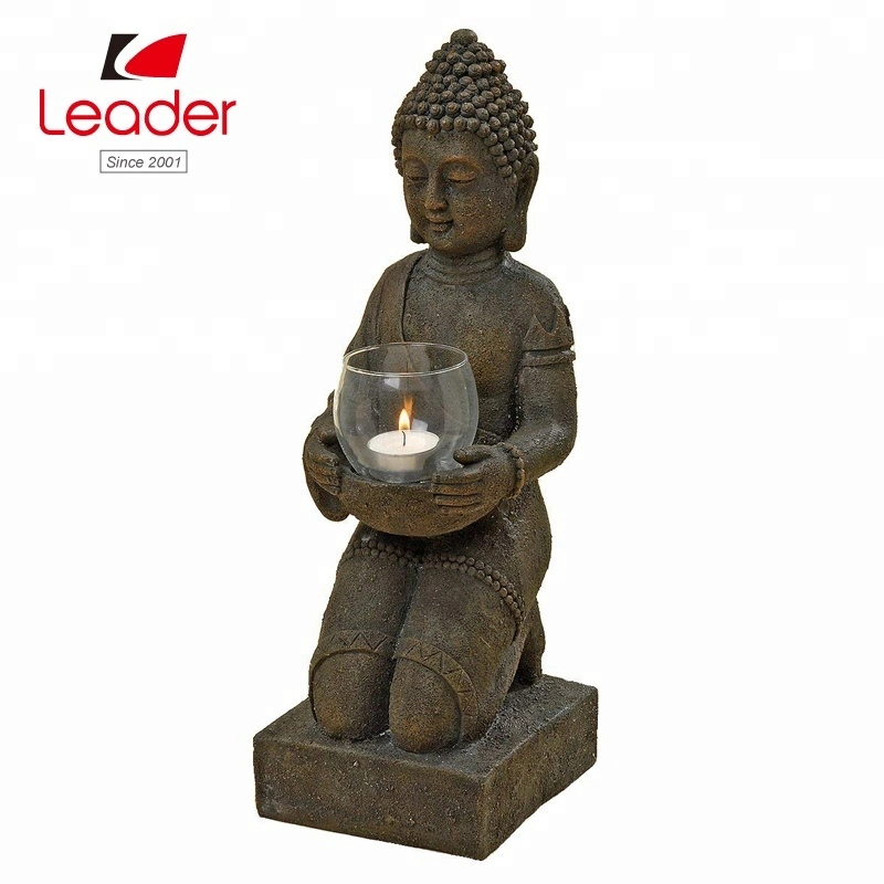 Top Sales Polyresin Small Buddha Tealight Holder Home Decoration, Resin Mini Buddha