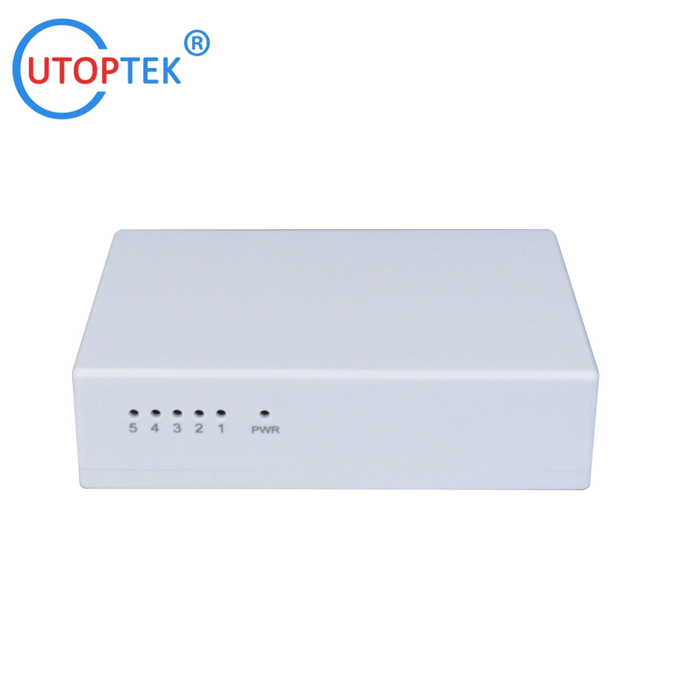 Kunststoff Full 8port RJ45 UTP Ethernet Netzwerk Mini Switch für CCTV APS