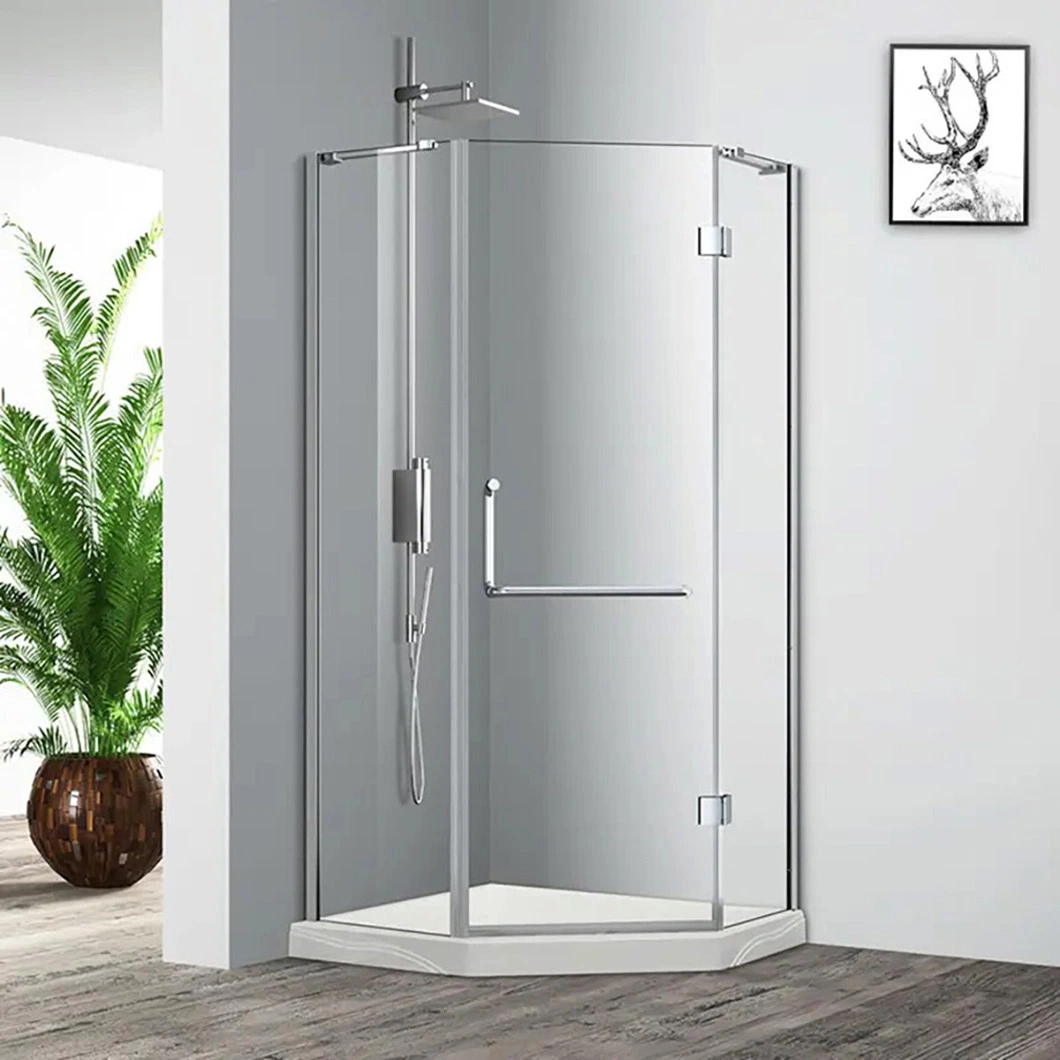 Qian Yan Hydro Massage Shower Cabin China 304 Ss Material Walk-in Shower Room Manufacturing Luxurious 304 Stainless Steel Corner Shower